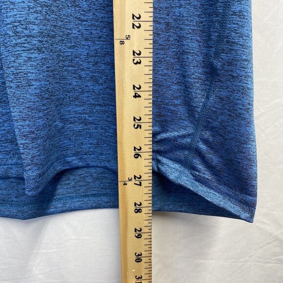 LEDING Workout Running Crew Neck T-Shirt Men Large Blue Dry-Fit Short Sleeve New - Picture 4 of 16